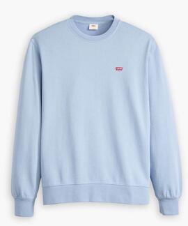 SUDADERA NEW ORIGINAL CREW NECK SOFT CHAMBRAY BLUE