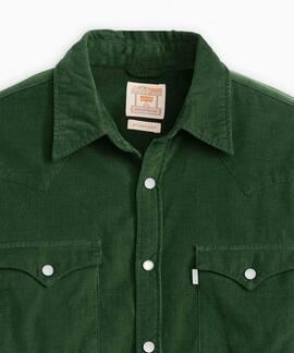 CAMISA DE PANA LEVI'S® BARSTOW WESTERN PYTHON GREEN