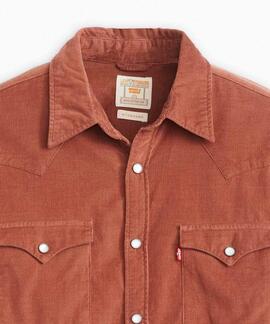 CAMISA DE PANA LEVI'S® BARSTOW WESTERN CAOBA