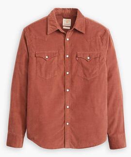 CAMISA DE PANA LEVI'S® BARSTOW WESTERN CAOBA