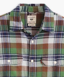 SOBRECAMISA JACKSON WORKER RELAXED FIT DENVER PLAID FONDUE