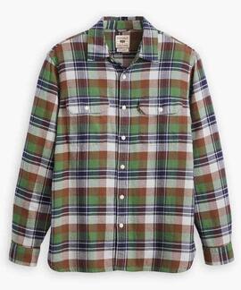 SOBRECAMISA JACKSON WORKER RELAXED FIT DENVER PLAID FONDUE