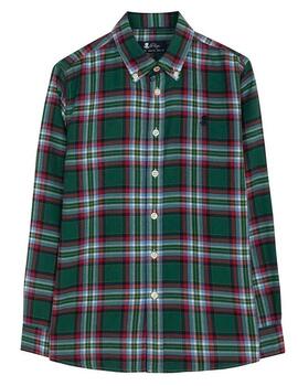 CAMISA MAXI CUADROS WINTER 814 VERDE BOTELLA