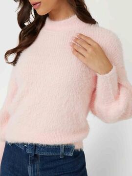 JERSEY DE PELO KEYLA RELAXED FIT PRETTY PINK