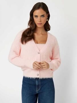 CHAQUETA DE PELO KEYLA RELAXED FIT PRETTY PINK