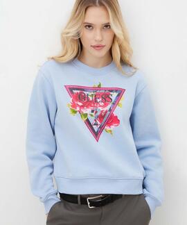 SUDADERA ROSES TRIANGLE REGULAR FIT LIGHT BLUE LUXE