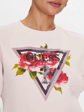 SUDADERA ROSES TRIANGLE REGULAR FIT LOW KEY PINK