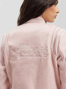 CHAQUETA GLORIA LOGO BOMBER REGULAR FIT PALE SAND MULTI