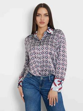 CAMISA ALEXANDRA ESTAMPADO INTEGRAL NEW G LOGO LIGHT BLUE