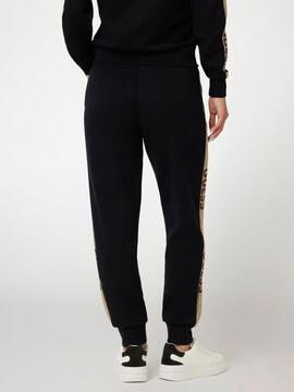 PANTALÓN JOGGER NEOPRENO STUDS LOGO JET BLACK