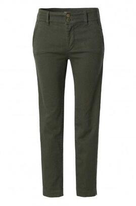 PANTALÓN SECRET CHINO PUSH IN CROPPED SLIM DARK GREEN