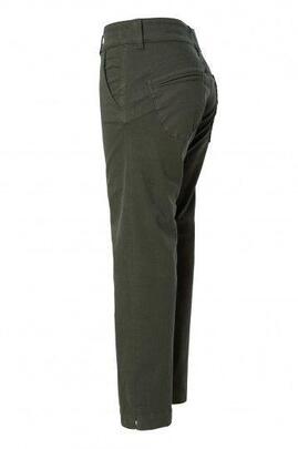 PANTALÓN SECRET CHINO PUSH IN CROPPED SLIM DARK GREEN