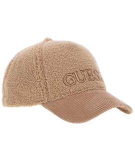 GORRA TEDDY CON VISERA DE PELO SINTÉTICO CAMEL