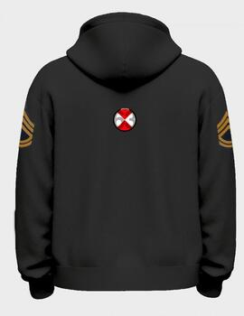 SUDADERA DE HOMBRE LASAL STRIKE NEGRO DESGASTADO