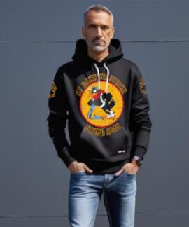 SUDADERA DE HOMBRE LASAL STRIKE NEGRO DESGASTADO