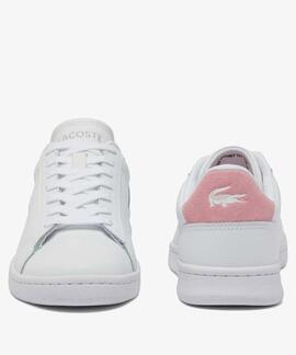 ZAPATILLAS LACOSTE CARNABY SET 224 WHITE / LIGHT PINK