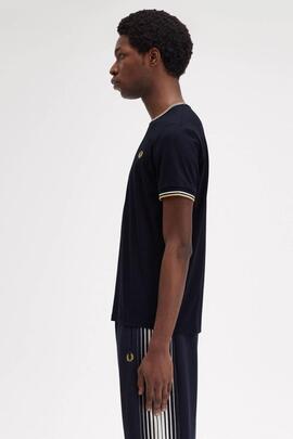 CAMISETA TWIN TIPPED NAVY / ECRU / HONEYCOMB