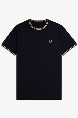 CAMISETA TWIN TIPPED NAVY / ECRU / HONEYCOMB