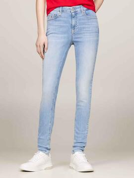 PANTALÓN VAQUERO NORA MID RISE SKINNY FIT CH0214 DENIM LIGHT