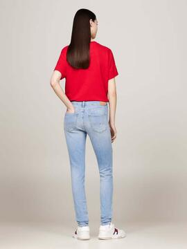 PANTALÓN VAQUERO NORA MID RISE SKINNY FIT CH0214 DENIM LIGHT