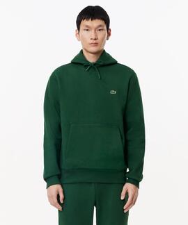 SUDADERA CON CAPUCHA DE FELPA VERDE