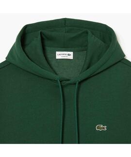 SUDADERA CON CAPUCHA DE FELPA VERDE