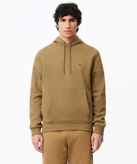 SUDADERA CON CAPUCHA DE FELPA CAMEL