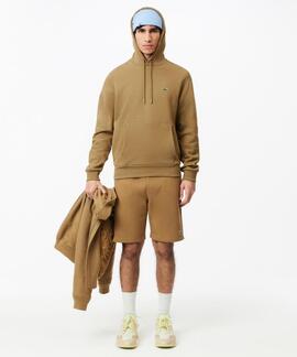 SUDADERA CON CAPUCHA DE FELPA CAMEL