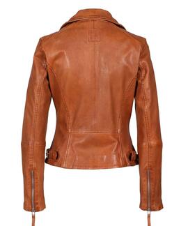 CAZADORA BIKER PRINCESS SR PIEL ENVEJECIDA SANDSTONE