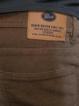 PANTALÓN DE PANA RUSSEL TAPERED FIT CAMEL