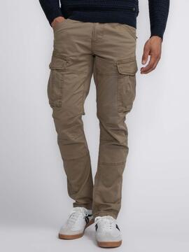 PANTALÓN BOLSO CARGO TAPERED FIT CAMEL