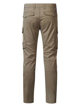 PANTALÓN BOLSO CARGO TAPERED FIT CAMEL