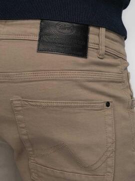 PANTALÓN VAQUERO SEAHAM SLIM FIT CAMEL