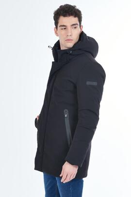 CHAQUETA ACOLCHADA DE HOMBRE SLIM FIT SOFTSHELL NEGRO