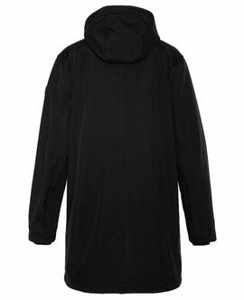 CHAQUETA LARGA KALVIN SOFTSHELL NEGRO