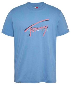 CAMISETA SIGNATURE REGULAR FIT AZUL