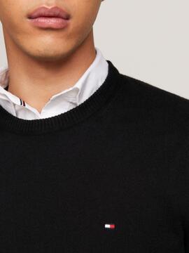 JERSEY CUELLO REDONDO PIMA COTTON CASHMERE NEGRO