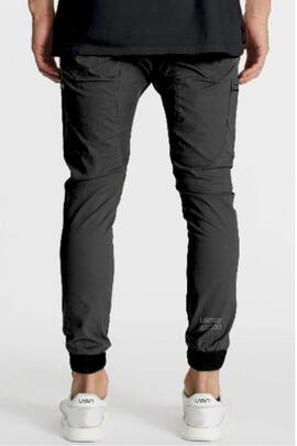 PANTALÓN DE HOMBRE JOGGER CARGO LASAL BULL GRIS