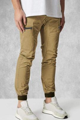 PANTALÓN DE HOMBRE JOGGER CARGO LASAL BULL BEIGE