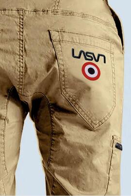 PANTALÓN DE HOMBRE JOGGER CARGO LASAL BULL BEIGE