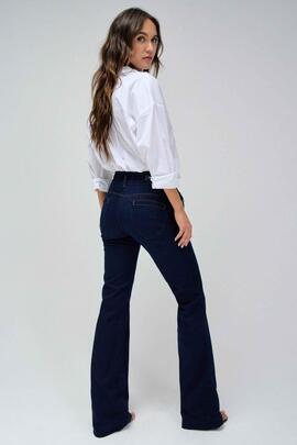 SECRET CHINO PUSH IN FLARE DENIM AZUL