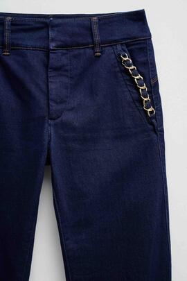 SECRET CHINO PUSH IN FLARE DENIM AZUL