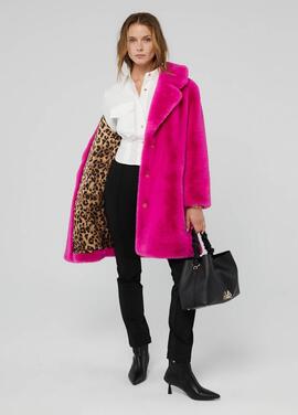 CHAQUETA TEDDY PELO FUCSIA