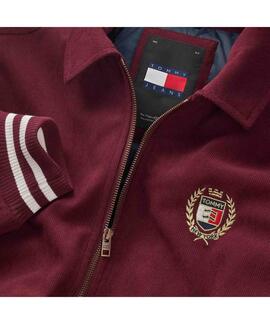 CHAQUETA DE PANA UNIVERSITARIA LETTERMAN RELAXED FIT GRANATE