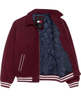 CHAQUETA DE PANA UNIVERSITARIA LETTERMAN RELAXED FIT GRANATE