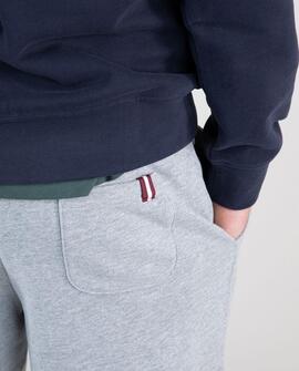 PANTALÓN JOGGER FELPA GRIS MELANGE