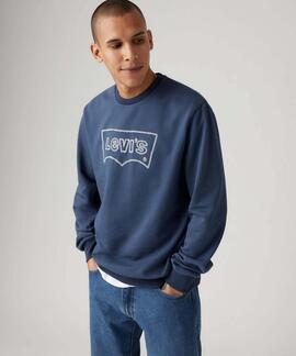 SUDADERA LEVI'S® STANDARD GRAPHIC REGULAR FIT AZUL MARINO