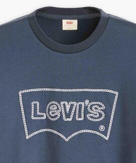 SUDADERA LEVI'S® STANDARD GRAPHIC REGULAR FIT AZUL MARINO