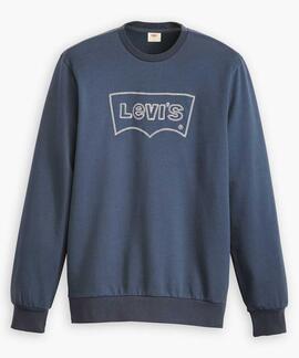 SUDADERA LEVI'S® STANDARD GRAPHIC REGULAR FIT AZUL MARINO