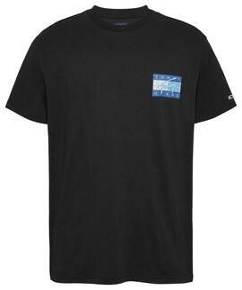 CAMISETA TOMMY RWB FLAG REGULAR FIT NEGRA